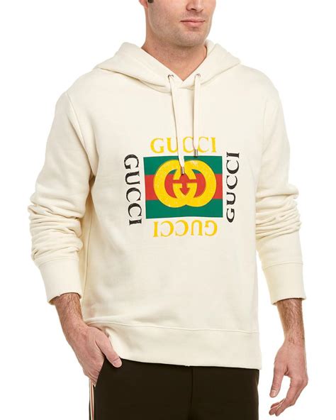 gucci white hoodie with zipper|cheapest Gucci hoodie.